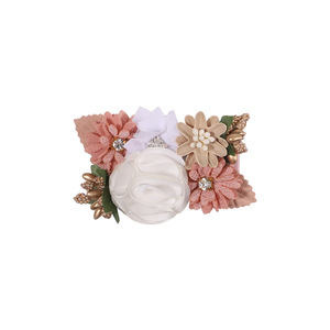 Pinza de pelo de flores artificiales para niñas de 3,5 pulgadas, horquillas SweetFlowers, Clips hechos a mano seguros, accesorios para el cabello decorativos - Product Image 5