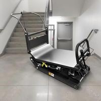 Machine électrique de manutention de marchandises pour escaliers, silencieuse, sur chenilles, pliable