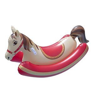Cheval à bascule gonflable en PVC durable, flotteur de <span class=keywords><strong>piscine</strong></span>, jouet à monter avec poignées, animal aquatique, transat de natation, radeau pour enfants - Product Image 2