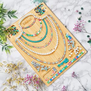 Custom Bamboo Wood <strong>Bead</strong> <strong>Boards</strong> for Jewelry Making Bamboo Jewelry Design <strong>Board</strong> for Jewelry - Product Image 2