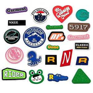 Wholesale Customized Label Embossed PVC Heart-shaped <b>Patch</b> Waterproof <b>Sew</b>-<b>On</b> Iron-<b>On</b> Hook Loop Rubber <b>Patches</b> - Product Image 4