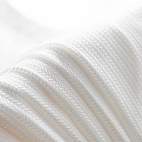 Rideau de fenêtre en polyester 100% tissé en maille warp à rayures turques nordiques, résistant au rétrécissement, poids moyen 110 GSM, motif chevrons