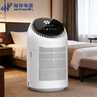 WETWELLS Nouveau Design Déshumidificateur Électrique Portable Intelligent pour la Maison Purificateur d'Air 220V 2-en-1 Filtre HEPA 11+ Charbon Actif