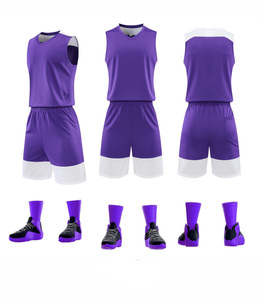 055 # Best Verkopende Custom Basketbal Truien En Shorts Set Hoge Kwaliteit Sneldrogende Ademende Geborduurde Print Plus Size Xl - Product Image 6