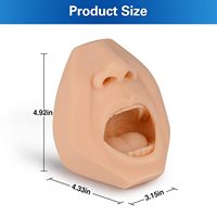 Modelo de Entrenamiento para Pruebas de Toma de Muestras de Garganta, Simulador de Recolección de Muestras, Muestra de Saliva Oral, Acupuntura