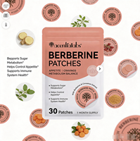 Acentiallabs Patchs Transdermiques à l'Extrait Herbal de Berbérine pour le Contrôle de l'Appétit et la Perte de Poids - Soutien Naturel Pur pour le Sommeil et la Fermeté de la Peau
