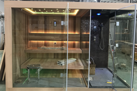 Salle de sauna humide à l'ozone de luxe pour 4 à 8 personnes, hammam, prix en Pologne, à vendre