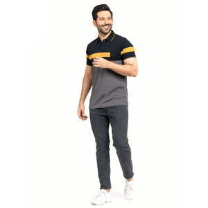 Venta caliente verano nuevo diseño hombres Polo camiseta Casual moda bordado decoración sólido estampado manga corta nueva ropa - Product Image 6