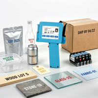 Mini Impresora de Inyección de Tinta Portátil con Cartucho de Tinta de Secado Rápido de 42 ml, Boquilla de 0.5 Pulgadas, Máquina de Codificación por Inyección de Tinta para Fecha/QR/Logotipo/Texto