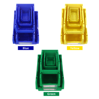 Boîtes de rangement pour entrepôt, boîtes en plastique, boîtes empilables pour la maison, boîte de rangement de haute qualité, boîte de rangement écologique recyclable, boîte pour étagère