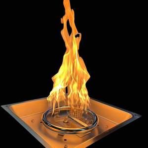 طقم شعلة موقد نار مربع الشكل للبيع المباشر، يعمل بالغاز الطبيعي، دفاية خارجية - Product Image 1