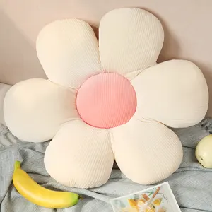 Popüler satış dolması zarif tasarım yastık peluş ayçiçeği şekli oyuncak Tatami yastık PP pamuk dolum yastıklar oyuncaklar