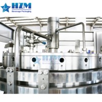 Machine de remplissage de boissons gazeuses CSD, automatique, haute précision, pour bouteilles en plastique et en verre, ligne de production de sodas et de colas
