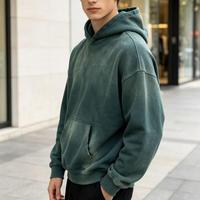 Sweat à capuche personnalisé avec logo imprimé effet délavé soleil, vente en gros, haut de gamme, style streetwear