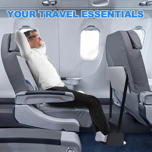 Hamac de voyage portable 2-en-1 en mousse à mémoire de forme pour les jambes, avec support rigide, idéal pour l'avion - Product Image 3