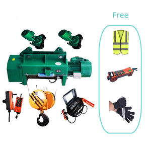 Palan de levage en acier à câble électrique sans fil à double crochet 16ton avec chariot électrique - Product Image 1