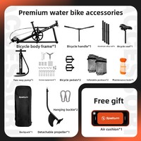 Vélo aquatique gonflable de 3e génération amélioré, en PVC, capacité 30 kg, noir – Vente directe usine Space Outdoor