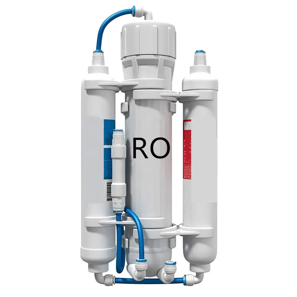 Sistem Filter Air Osmosis Terbalik RO Meja Portabel, 3 Tahap