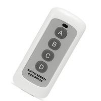 Télécommande sans fil RF universelle en plastique pour porte de garage/porte/ouvre-voiture, 4 boutons, 315/433 MHz, 12 V CC automatique