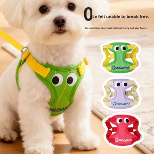 Coleira para Cães Fofa em Poliéster com Olhos Grandes para Caminhadas ao Ar Livre, Anti-fuga, Confortável, Sem Estrangulamento, Logotipo Personalizado - Product Image 1