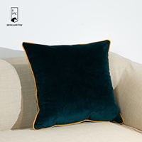 Nouvelles taies d'oreiller décoration de chambre housses de coussin velours de haute qualité avec passepoil housse de coussin housse de coussin