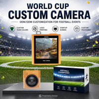 Appareil photo numérique mini S5 Soccer Gift 2.5K 64MP style rétro Type C Zoom 16X Logo personnalisé pour les fans et les étudiants