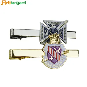 Clip magnetica in metallo in acciaio inossidabile su cravatta fermacravatta da uomo in bianco personalizzato con Logo personalizzato