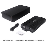 Amplificateur de voiture mono de classe D de style brésilien à haute efficacité 8000W, super puissant, professionnel, avec cornet de subwoofer en aluminium