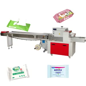 Machine à emballer les serviettes hygiéniques pour le visage et les masques machines à emballer les couches humides pour bébés