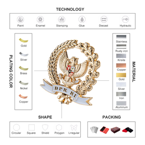 Insignia de Solapa Personalizada de Alta Gama con Logotipo, Letras Metálicas 2D y 3D con Diseño Hueco para Marca Corporativa, Recuerdos y Eventos Empresariales - Product Image 2