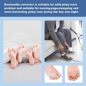 Attelle en gel pour <span class=keywords><strong>petit</strong></span> orteil, correcteur d'hallux valgus – Confort durable et respirant pour soulager la douleur des orteils superposés, protection contre les ampoules et les cors, transparente - Product Image 6