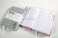 Journal de luxe personnalisé en tissu gaufré A5 de haute qualité, carnet personnalisé, agenda à couverture rigide
