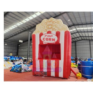 Château gonflable sur <span class=keywords><strong>le</strong></span> thème du pop-corn avec stand à collations et toboggan pour la promotion de festivals culinaires et de cinémas - Product Image 3