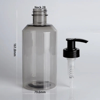 550ml personnalisé shampooing Gel douche bouteille vide crème conteneurs lavage des mains savon distributeur Lotion bouteille