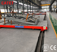 Chariot électrique à plateforme de type rail 30 tonnes, véhicule de transfert de charges lourdes pour entrepôt d'usine de moules, chariot de manutention de marchandises lourdes