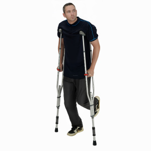 Stampelle in alluminio leggero ausili per la mobilità regolabili in altezza per adulti in canna da recupero Post-operatorio - Product Image 6