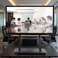 Système de conférence à distance Tableau blanc interactif LED 65 pouces Tableau intelligent avec caméra Résolution 4K Garantie 1 an