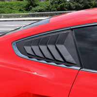 Compatible avec Ford Mustang 2015-2023, cache de fenêtre latérale noir, garniture de volet, 2 pièces