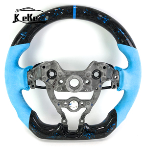 Volante de fibra de carbono forjado azul exclusivo para Hyundai Elantra N CN7 | Reemplazo de actualización OEM de ajuste directo con agarre deportivo - Product Image 6