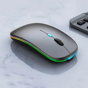 Mouse per Computer portatile rosa nero verde blu senza fili Logo personalizzato <span class=keywords><strong>grigio</strong></span> bluetooth mouse senza fili - Product Image 1