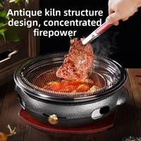 Barbecue coréen multifonctionnel sans fumée en fonte pour usage commercial et domestique en extérieur