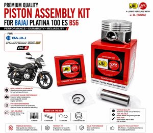 Kit de Pistón para Bajaj Platina ES 100 BS6 47.00mm, Anillo de Pistón OEM con Recubrimiento de Molibdeno, Kit de Reparación de Motor Premium - Product Image 5
