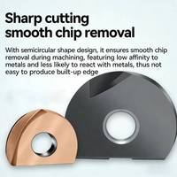 Inserts à bout sphérique demi-rond T2139 ZPFG BNM pour outils de tournage R6 R8 R10 pour l'usinage de l'aluminium