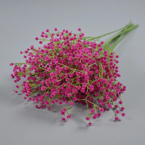 थोक प्लास्टिक विभिन्न रंग बच्चे सांस फूल कृत्रिम शादी की सजावट प्लास्टिक बाल फूल - Product Image 5