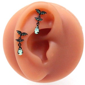 Nuevos y elegantes pendientes de <span class=keywords><strong>Piercing</strong></span> de Halloween, anillos de vientre de pecho, anillo de Nariz de murciélago de acero inoxidable a la moda para <span class=keywords><strong>mujer</strong></span> - Product Image 6
