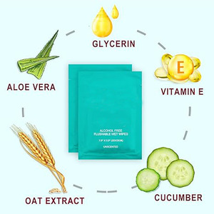 Lingettes nettoyantes individuelles pour le corps emballées individuellement, lingettes pour les fesses pour femmes et hommes - Product Image 3