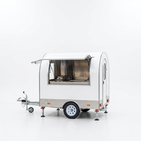 Camion de restauration mobile de 6,5 pieds, chariot alimentaire, remorque alimentaire, bar mobile en acier inoxydable pour crème glacée, pizza, café, snacks, boulangerie, desserts, bière