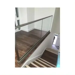 Schienenbalustrade Aluminium-Bodenbelag Glasgeländer/Glasbalustrade/U-Kanal Glasgeländer für Balkon