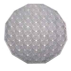 Napperon en PVC écologique en forme de fleur creuse Napperon de salle à manger occidental résistant à la chaleur Décoration de table de cuisine élégante - Product Image 1