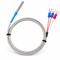 Capteur de température PTFE résistant aux acides et aux alcalis, anti-corrosion, Pt100, personnalisable OEM, IP65, argent électrolytique, tétrafluoro